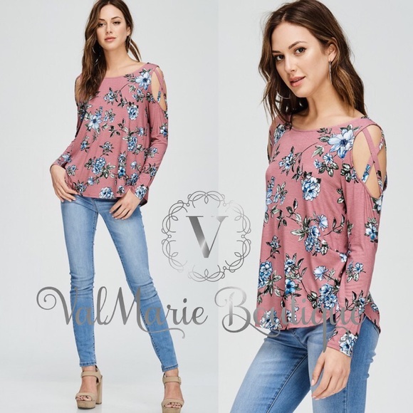 Mauve Floral Top - Picture 4 of 7